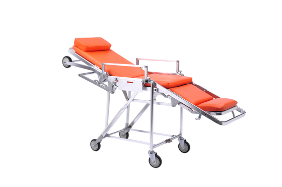 Harga yang bagus Struktur Paduan Aluminium Tandu Lipat Ambulans Bariatrik on line