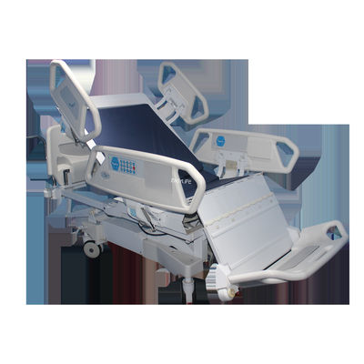 Metal 0.85M 240kgs Adjustable Electric Hospital Bed Untuk Pasien Single Crank Untuk Penggunaan Rumah Dan ICU