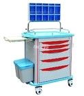 190CM Anesthesia Medical Trolley On Wheels ABS Plastik