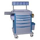 190CM Anesthesia Medical Trolley On Wheels ABS Plastik