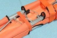 Rumah Sakit Ambulans portabel darurat stretcher 2 Bagian Aluminium paduan Lipat Pasien