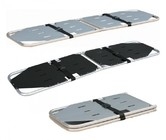 Harga yang bagus Outdoor Digunakan darurat Aluminium Alloy Foldaway Stretcher Dengan Sabuk Keamanan on line