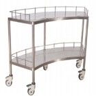 Rumah Sakit Fan Bentuk Alat Keranjang Medical Trolley Keranjang Untuk Rumah Sakit 1400MM 45CM