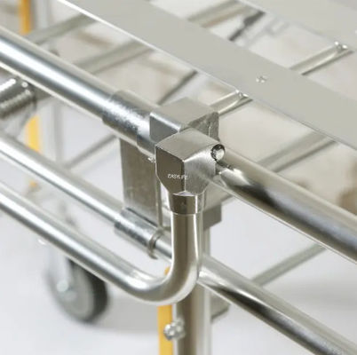 Luxury Multifungsi Transfer Trolley Rumah Sakit Tempat Tidur Ambulans Kursi Stretcher