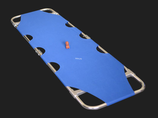 Dua Kali Lipat Aluminium Alloy Lampu Medical Stretchers Korosi tahan Multi Warna Mudah dioperasikan