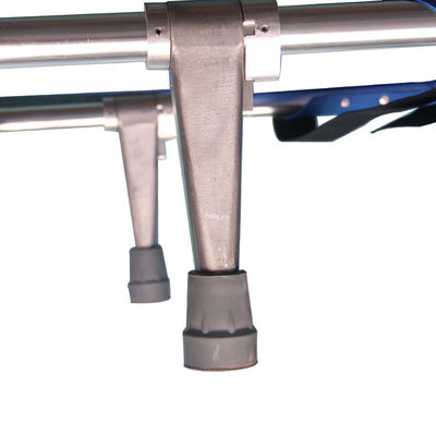 Bangku punggung stretcher disesuaikan lipat Mendukung kaki dan roda