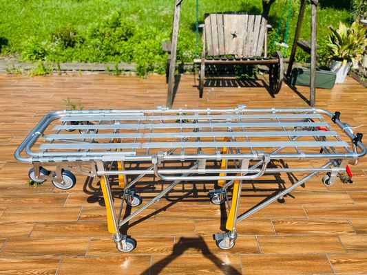 Alloy Aluminium Leg Adjustment Lipat Ambulans Stretcher Mengangkut Terluka