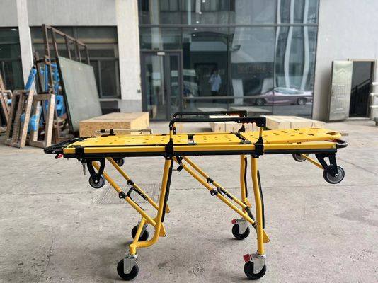 High End Aluminium Alloy Ambulance Stretcher Untuk Penyelamatan Darurat Dengan Ketinggian Tulang Belakang yang Bisa Disesuaikan Untuk Penggunaan Rumah Sakit