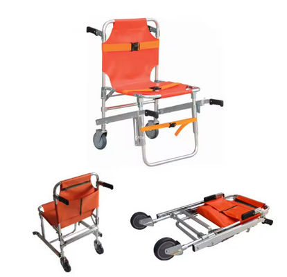 Emergency Aluminium Alloy Stair Chair Stretcher Evakuasi Foldaway Lifting Wheelchair