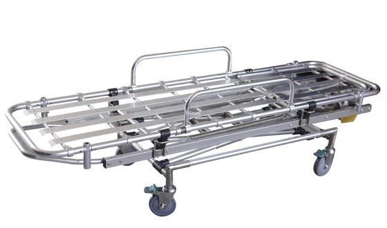 The Blue Medical Trolley darurat stretcher dan kendaraan transfer PVC anti-kotoran permukaan