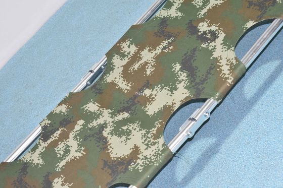 46 X 48 X14cm Lipat Tandu Medis Paduan Aluminium Hijau Militer 7kg