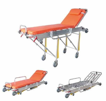 Harga yang bagus Kualitas Tinggi Alat Kesehatan Darurat Paduan Aluminium Ambulans Tandu untuk Transfer Pasien 190X62X23Cm on line