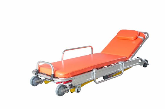 Rumah Sakit Medis Disesuaikan Trolley Pasien Aluminium Alloy Rescue Darurat Lipat Transfer Pasien Transportasi Ambulans