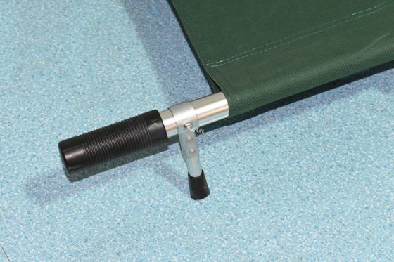 8 Inch Wheel Compact Medical Stretcher Dukungan Sinar X Putih Oranye Hijau