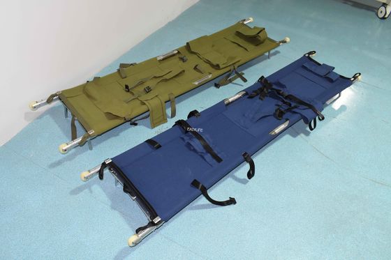 PVC Aluminium Alloy Lipat Tandu Medis 208 X 55 X 13CM Untuk Ambulans 9 Kg