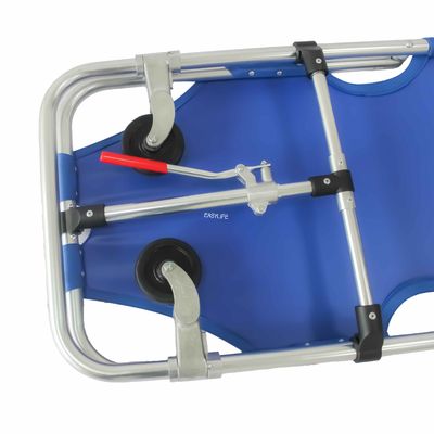 Tandu Transportasi Pasien Ringan Aluminium Alloy Tandu dengan Sandaran Tempat Tidur Tandu Darurat Medis