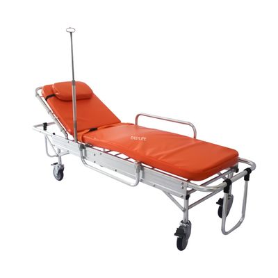 Tandu Ambulans Lipat Gurney Portabel 50cm 30 Deg Untuk Klinik