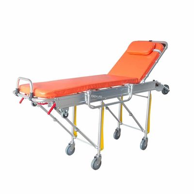 Produsen Otomatis Ambulans Lipat Stretcher Trolley Tempat Tidur Transfer Pasien