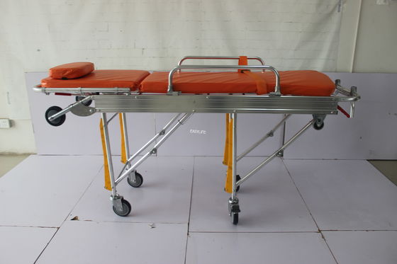 Produsen Otomatis Ambulans Lipat Stretcher Trolley Tempat Tidur Transfer Pasien