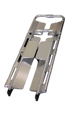 60mm Rumah Sakit Lipat Scoop Tandu Troli Manual Daya 180 Deg Dapat Disesuaikan