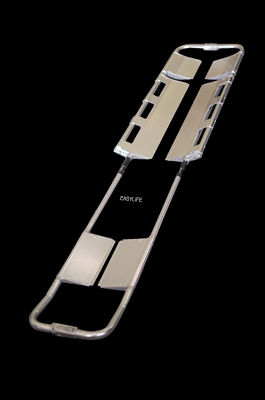 60mm Rumah Sakit Lipat Scoop Tandu Troli Manual Daya 180 Deg Dapat Disesuaikan