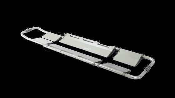 60mm Rumah Sakit Lipat Scoop Tandu Troli Manual Daya 180 Deg Dapat Disesuaikan