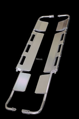 60mm Rumah Sakit Lipat Scoop Tandu Troli Manual Daya 180 Deg Dapat Disesuaikan