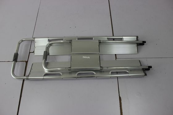 Aluminium Alloy Medis Lipat Scoop Tandu Transportasi Putih 44cm 60cm