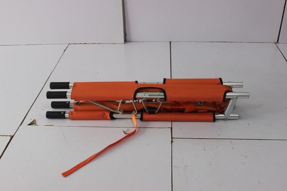 208CM Peralatan Medis Portabel Ambulans Tandu Lipat Ganda 4.7KG