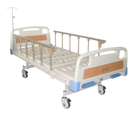 Harga yang bagus 86.6in 95 CM Manual Lift Hospital Single Shaking Manual Fowler Bed Aluminium Alloy on line