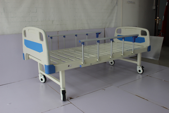 Harga yang bagus Tiga Engkol Manual Tempat Tidur Medis ICU 80MM Bingkai 159Kg Tiga Engkol on line