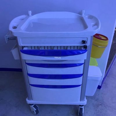 33in Crash Cart Peralatan Medis Darurat Troli Perawatan ISO9001