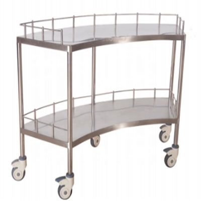 1400MM 45CMHospital Medis Furniture Instrumen Bedah Stainless Steel Trolley dengan Laci dan Roda