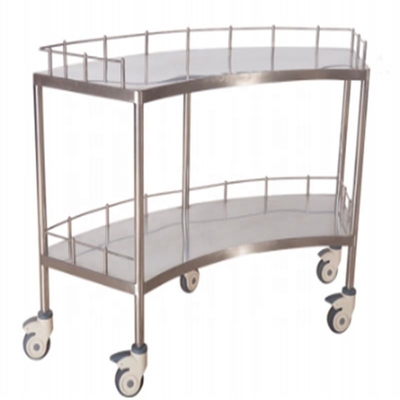 Harga yang bagus 1400MM 45CMHospital Medis Furniture Instrumen Bedah Stainless Steel Trolley dengan Laci dan Roda on line