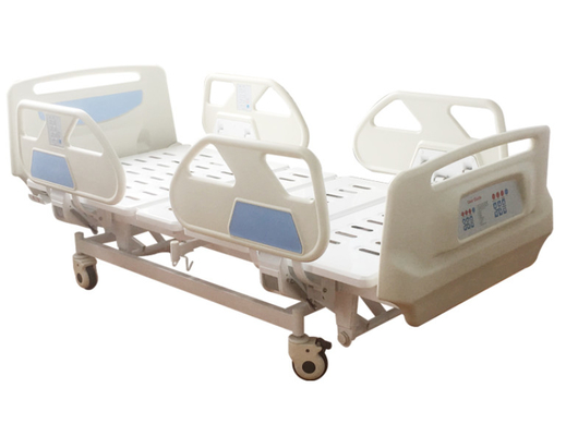 Harga yang bagus 1050MM 75 Deg Tempat Tidur Rumah Sakit Listrik Ukuran Penuh Untuk Penggunaan Rumah ICU Rumah Sakit on line