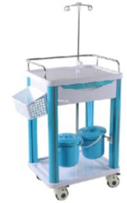 750MM 92CM Kualitas Tinggi Rumah Sakit Bedah Keperawatan Dokter Medis Crash Cart Obat Klinik 2 lapisan Rumah Sakit