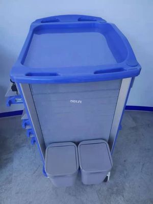 Peralatan Troli Darurat 480MM 92CM Di Keranjang Kecelakaan Rumah Sakit GB2626