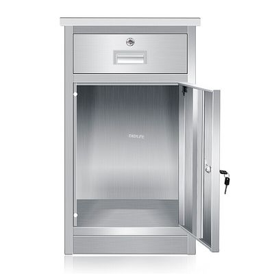 450MM Rumah Sakit Pasien Loker Samping Tempat Tidur Meja Makan Kabinet Hijau Muda