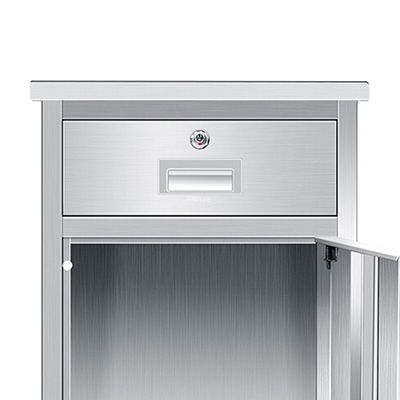 450MM Rumah Sakit Pasien Loker Samping Tempat Tidur Meja Makan Kabinet Hijau Muda