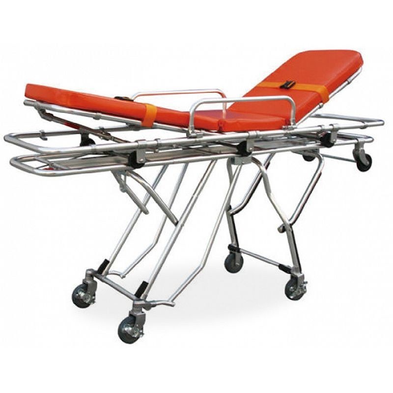 MDK-L06 Peralatan Medis Automatic LOADING Mobile Aluminium Alloy ICU Emergency Chair Tandu untuk MOBIL Ambulans