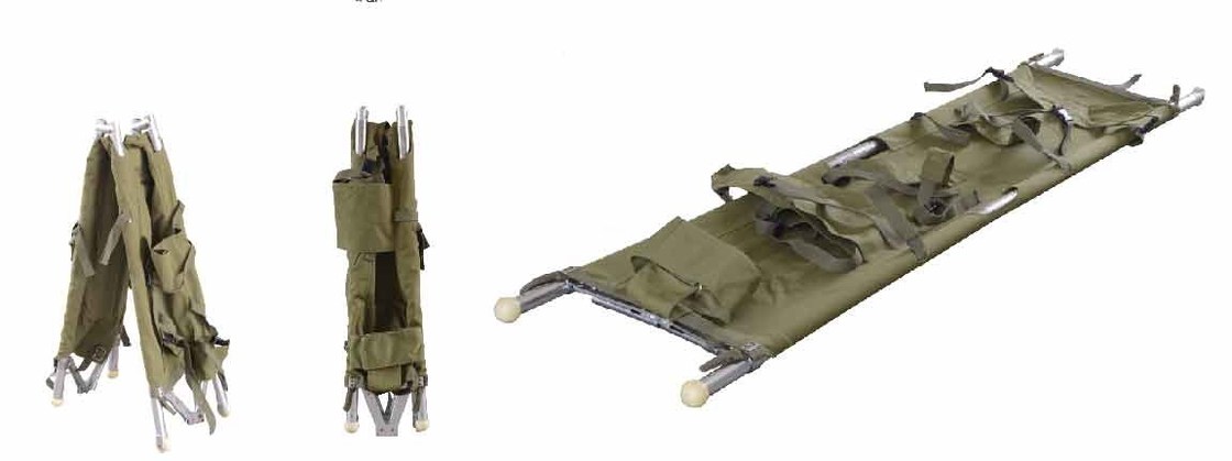 Aluminium Alloy Folding Medical Tandu 200 X 46 X 16cm Untuk Ambulans 9 Kg