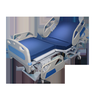 Harga yang bagus Metal 0.85M 240kgs Adjustable Electric Hospital Bed Untuk Pasien Single Crank Untuk Penggunaan Rumah Dan ICU on line