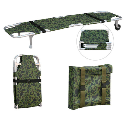 Harga yang bagus Evakuasi Darurat Pasien Lipat Stretcher Trolley Roda Kecil 185cm × 48cm × 21cm on line