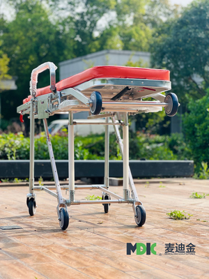 Harga yang bagus Luxury Multifungsi Transfer Trolley Rumah Sakit Tempat Tidur Ambulans Kursi Stretcher on line