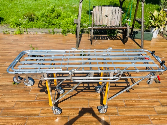 Harga yang bagus Alloy Aluminium Leg Adjustment Lipat Ambulans Stretcher Mengangkut Terluka on line