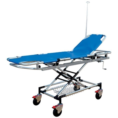 kualitas The Blue Medical Trolley darurat stretcher dan kendaraan transfer PVC anti-kotoran permukaan pabrik