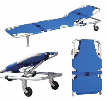 Harga yang bagus Tandu Transportasi Pasien Ringan Aluminium Alloy Tandu dengan Sandaran Tempat Tidur Tandu Darurat Medis on line