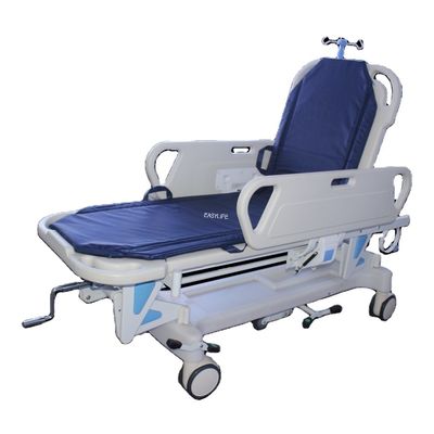 Stretcher Trolley Transfer Pasien Dengan Rel Sisi Secara Manual
