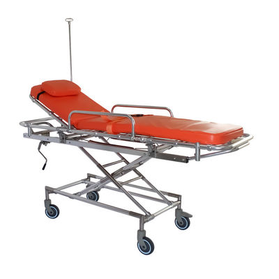 88CM 1.9M Troli Transfer Pasien Aluminium Alloy Load Transfer Trolley