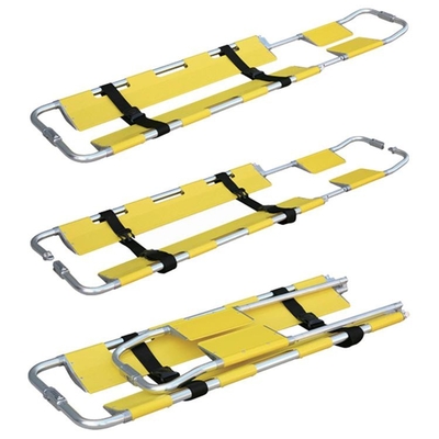 Harga yang bagus 2100MM 44CM Ambulans Trolley Bed Aluminium Alloy Back Board Tandu Ringan on line